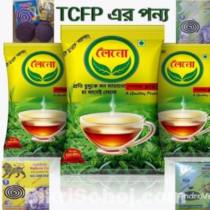 Leno tea  লেনো চা, মশার কয়েল, মাজনী,